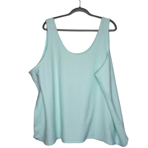 Old Navy Tank Top Lightweight Textured-Knit Lounge Permafrost Tank Sz 4X Plus - Picture 9 of 10